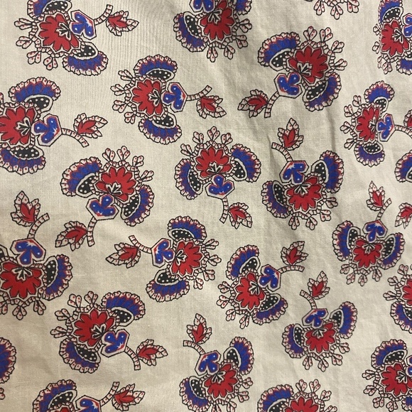 J. Crew Shirt Size 8 Perfect Papaya Paisley Long Sleeve Style 04537 NEW WITH TAG - Picture 3 of 9